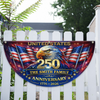 Personalized U.S 250th Anniversary with Family Name Non-Pleated Fan Flag CH07 911098