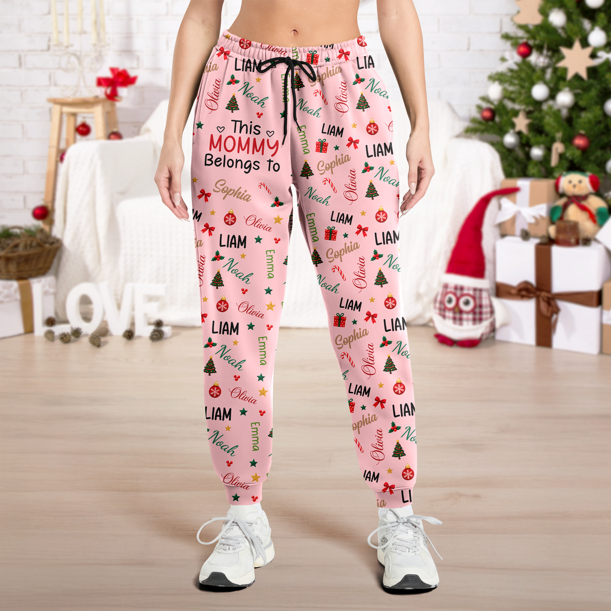 Custom Name This Mommy Daddy Belongs To Sweatpants, Unique Gift for Family LM32 670391