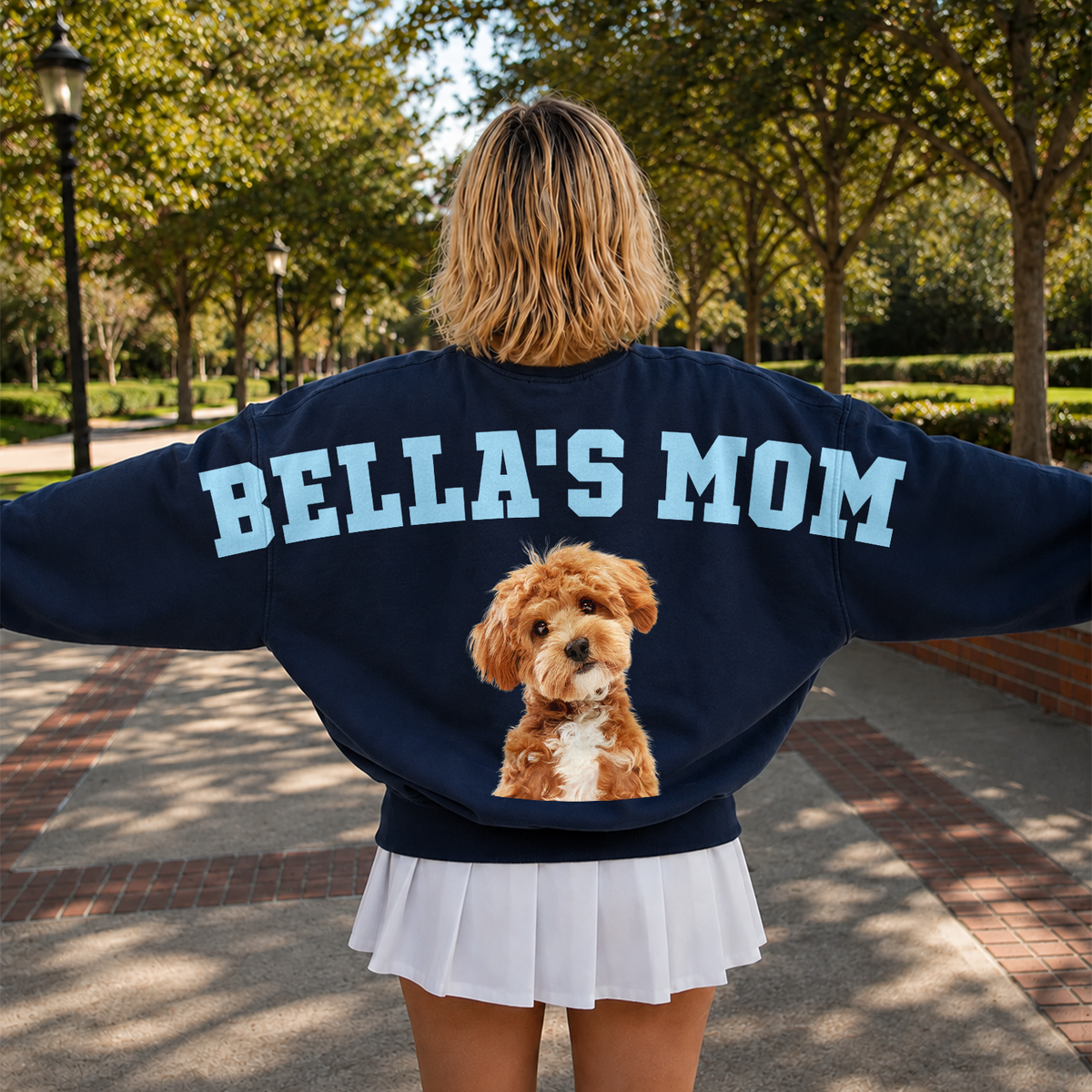 Custom Dog Dad Mom Photo Shoulder to Shoulder Shirt For Dog Lovers CH07 180936