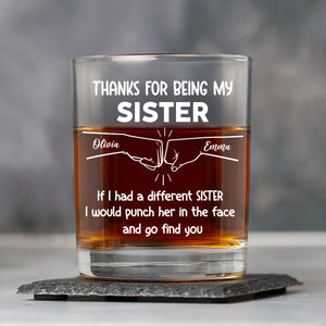 Thank For Being My Brother Personalized Whiskey Glass LM32 895201