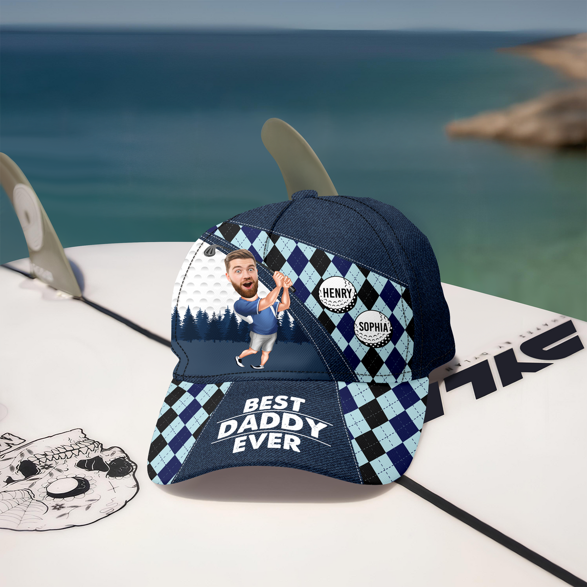 Personalized Best Daddy By Par Golf Classic Cap Father's Day Gift for Golf Lovers LM32 669003