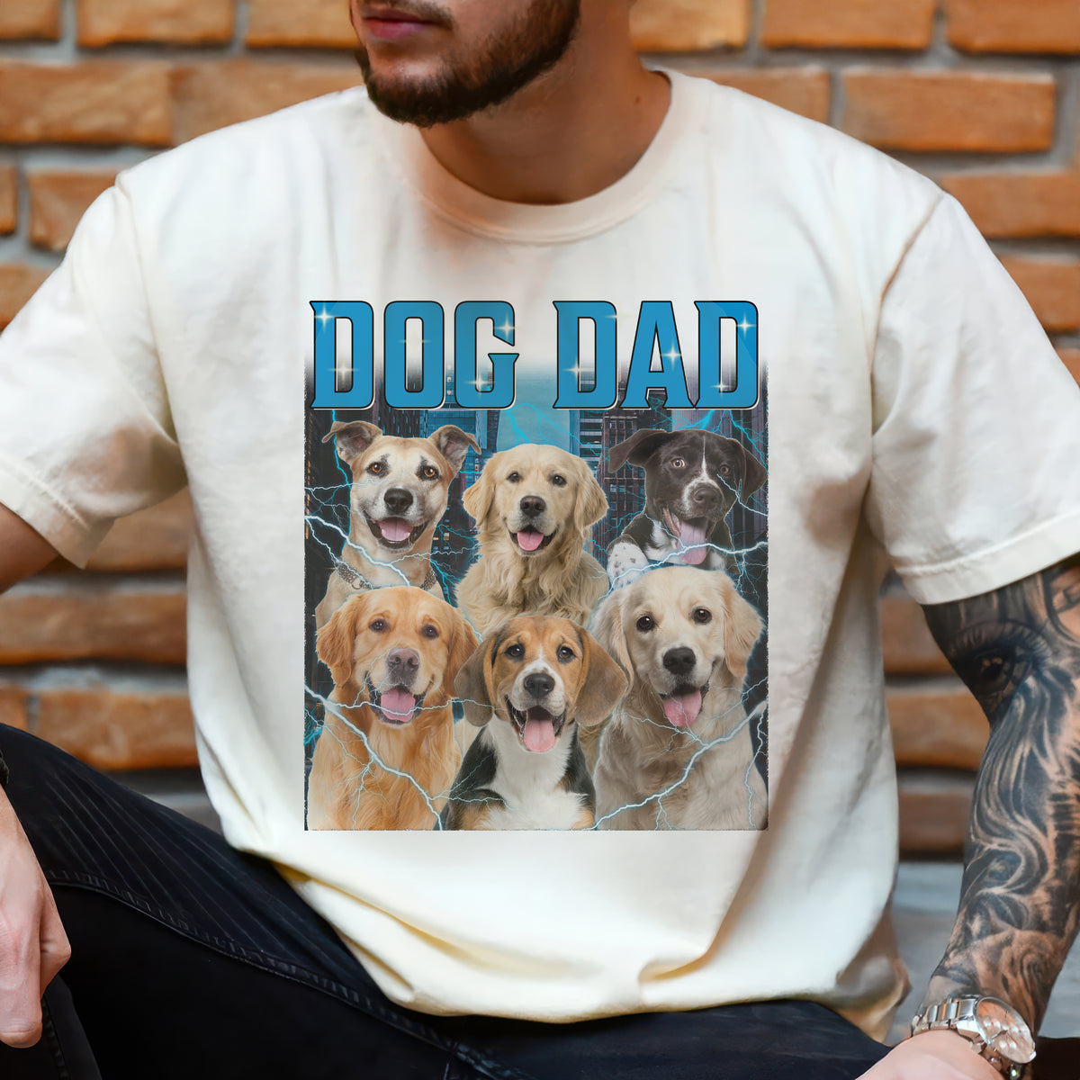 Custom Photo Retro Style Comfort Shirt For Dog Lover TH10 896139