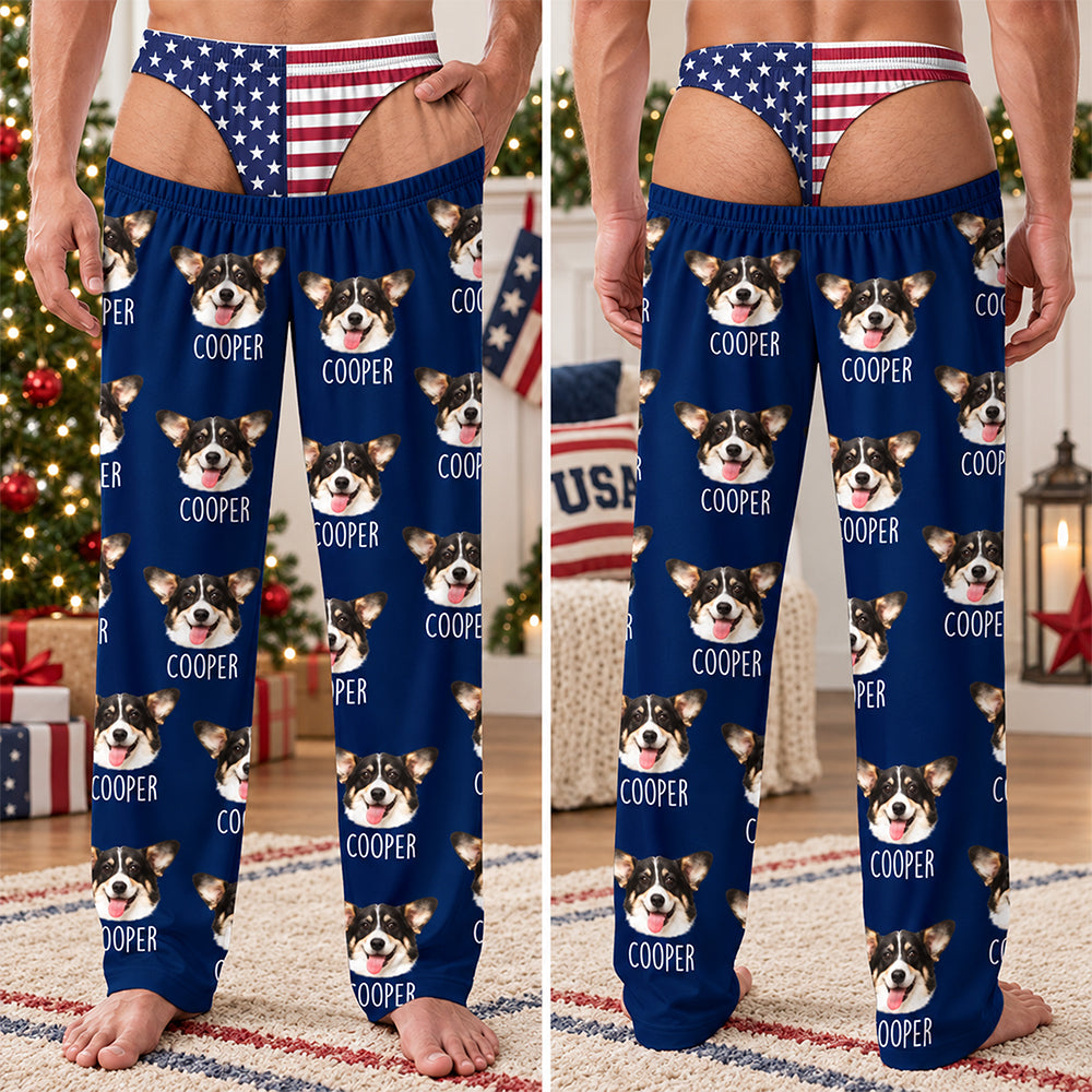 Custom Pet Face Photo Funny Sweatpants Gift For Pet Lovers CH07 180514