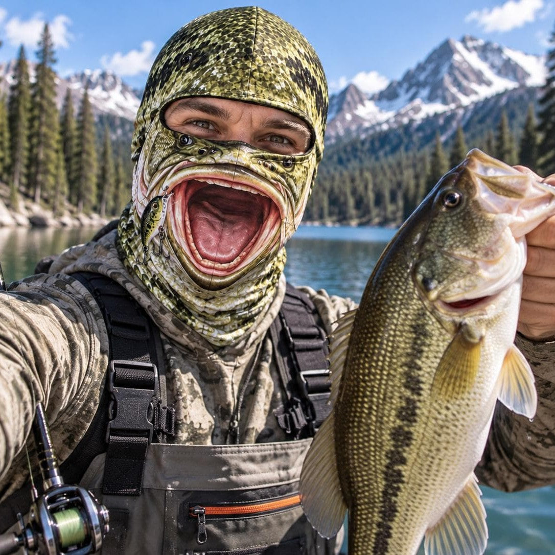 Personalized Funny Fish Face 3D Ski Mask For Fisherman, Fishing Lovers LM32 670419