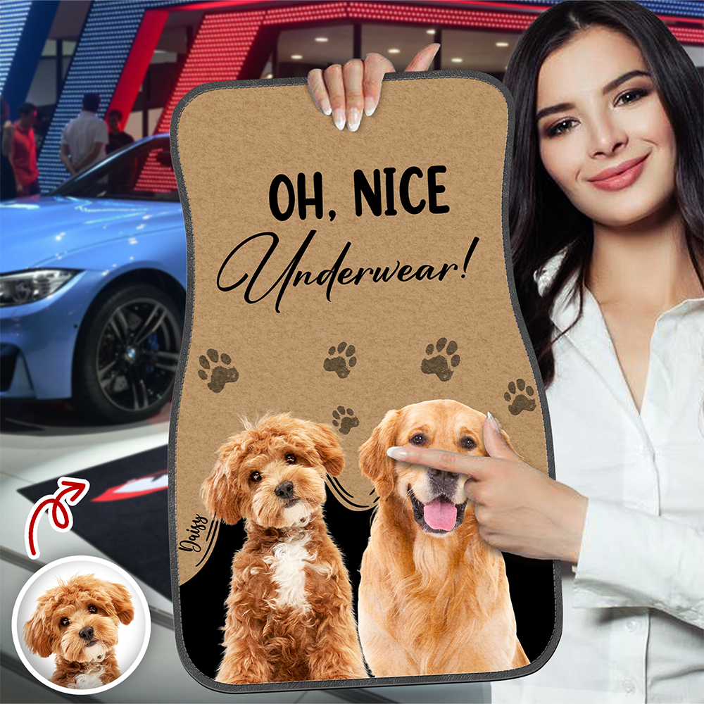 Custom Dog Photo Car Floor Mat For Dog Lovers HO82 894464
