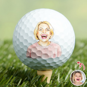 Custom Photo Golf Ball Valentines Gift For Husband, Boyfriend, Golfer HA75 898706