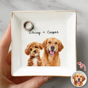 Custom Dog Cat Photo Jewelry Dish Gift for Pet Lovers HA75 898408