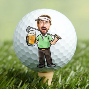 Custom Funny Face If Found Please Hit Better Unique Golf Ball LM32 893547