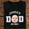 Custom Kid Photo Dad Mom EST Dark Shirt Family Gift CH07 895994