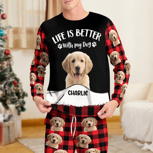 Custom Photo Life Is Better With My Dog Personalized Sleepwear Gift For Pet Lovers CH07 899112
