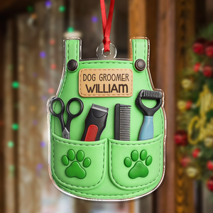 Personalized Pet Groomer Christmas Acrylic Ornament LM32 895489