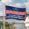 America 250 Years Anniversary Custom Family Name House Flag CH07 910188