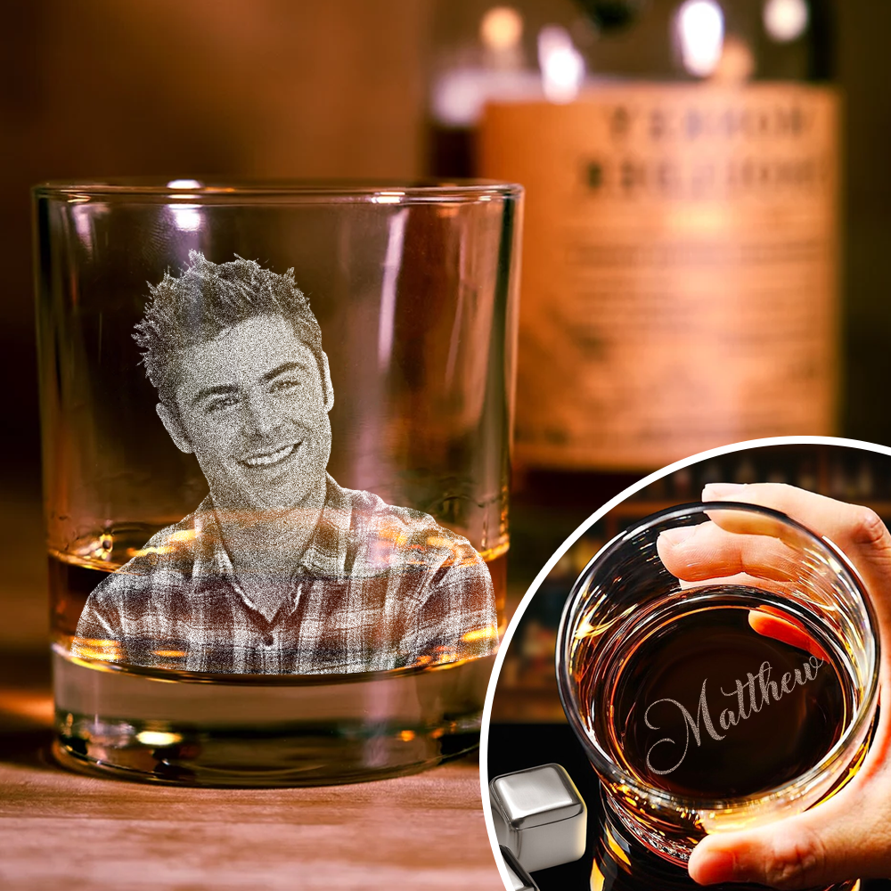 Custom Your Photo And Name Whiskey Glass TH10 892773