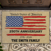 Custom Family Name 250TH Anniversary 1776-2026 Doormat TH10 898431