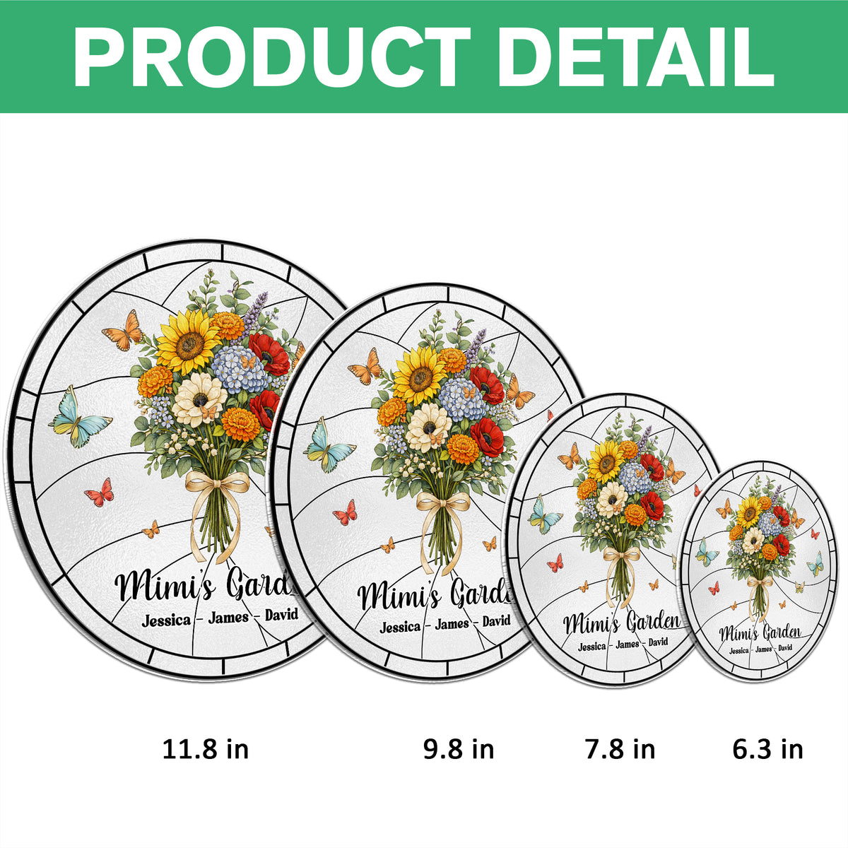 Personalized Family Name Stained Glass Suncatcher TH10 898757