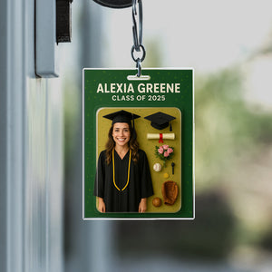 Custom Photo 3D Graduation Action Figure Acrylic Keychain HO82 893904