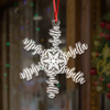 Custom Name Snowflake Acrylic Ornament Christmas Gift For Family CH07 899040