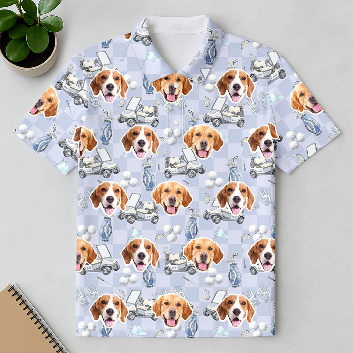Custom Pet Photo Golf Polo Shirt Gift For Golfer, Golf Lovers, Dog Cat Lovers HO82 900840