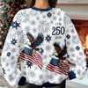 Personalized USA 250 Anniversary Eagle 1776-2026 Ugly Sweater TH10 171101