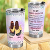 From Mom To Badass Daughter Personalized Tumbler HA75 897428