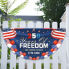 Custom Family Name 250 Years Of Freedom Non-Pleated Fan Flag TH10 169333