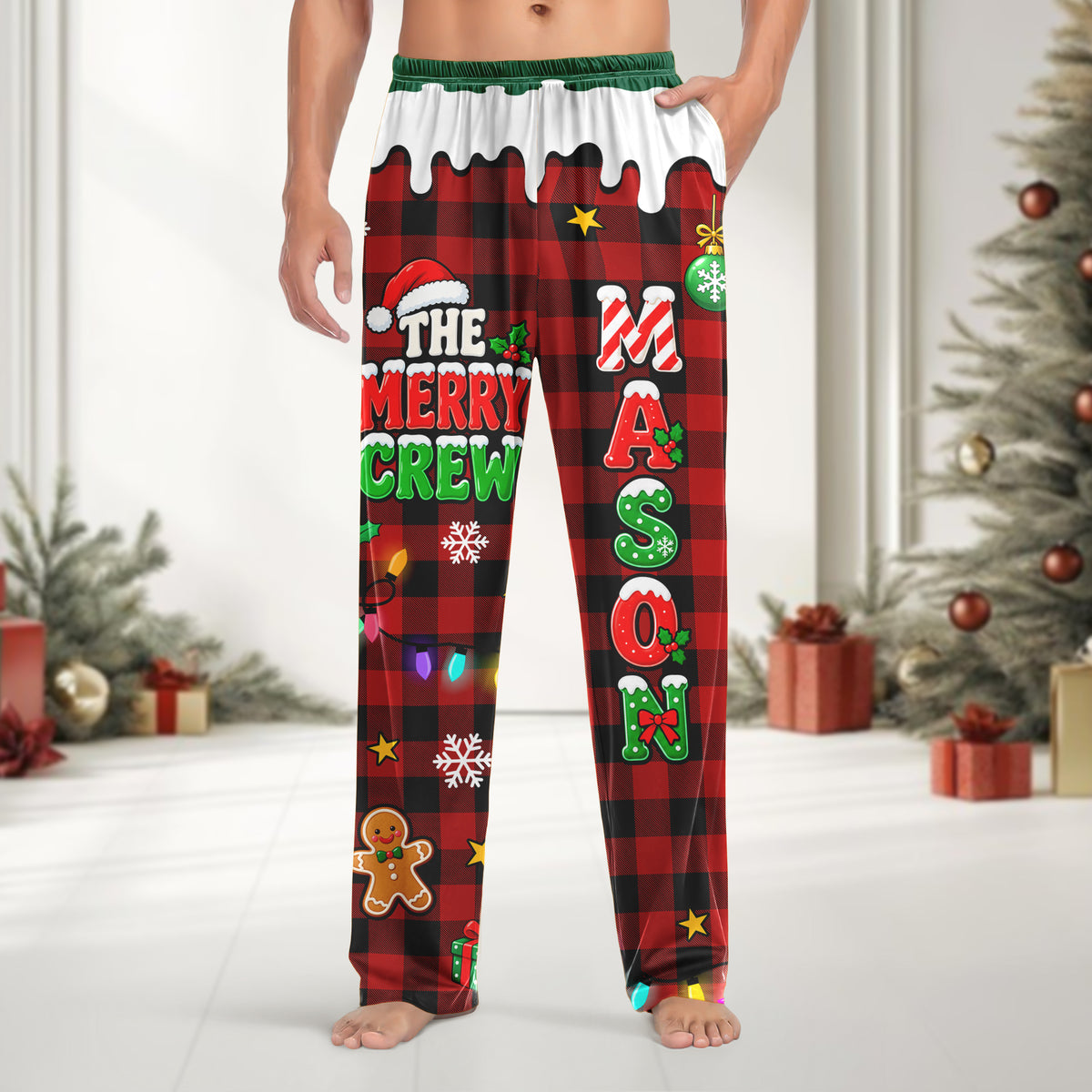 Custom Name The Merry Crew Sweatpants For Family TH10 171271