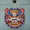Personalized Family Name 250 Years of Freedom Eagle Door Sign HA75 920920