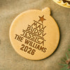 Personalized Family Name Christmas Tree Holiday Cookie Stamp LM32 670531
