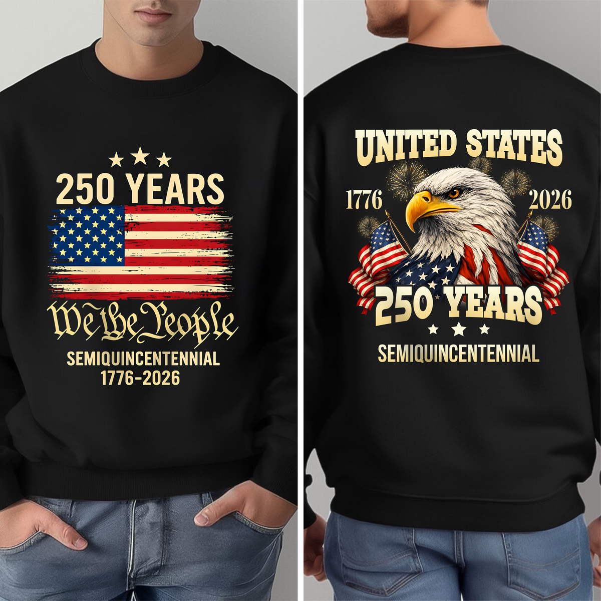 USA 250 Years Semiquincentenial Back & Front Shirt Pround of American Shirt CH07 910952