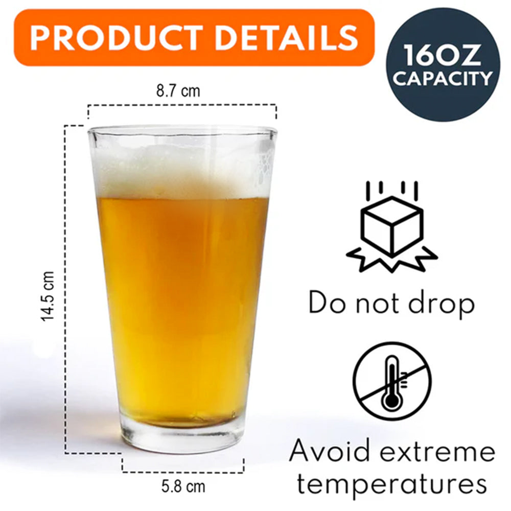 Custom Photo And Name Dog Cat Print Beer Glass HA75 897594
