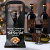 Custom Photo To The World's Best Dog Dad Leather Wine Bag HA75 892910