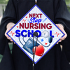 Custom Name Next Stop Nursing School Graduation Cap Topper LM32 899335