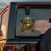 Bald Eagles Guns 250th Anniversary Freedom 1776 - 2026 Car Window Decal Sticker LM32 897761