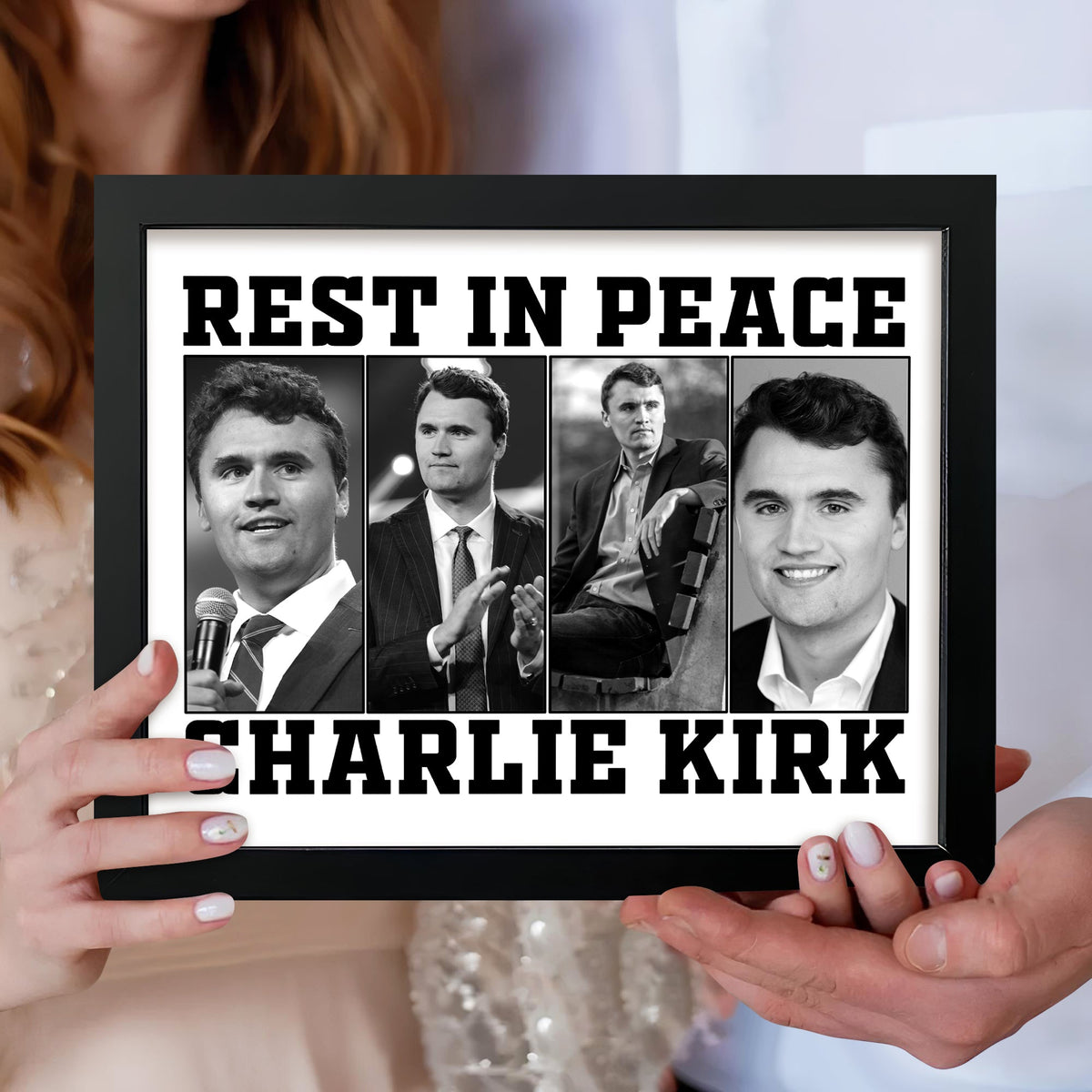 Rest In Peace For Charlie Kirk Memorial Picture Frame HO82 65738