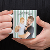 Custom Photo Daddy With Baby Striped Mug for Dad - Father's Day Gift, New Dad Gift LM32 668931