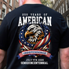 America 250th Celebration 250 Years Eagle Back Shirt HA75 920924