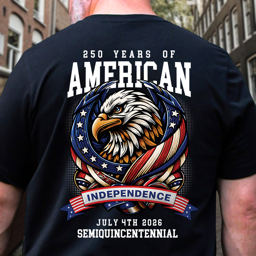 America 250th Celebration 250 Years Eagle Back Shirt HA75 920924