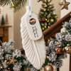 Custom Photo In Loving Memory Memorial Feather Ceramic Ornament HO82 904048