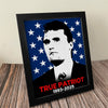 American Patriot Charlie Kirk With USA Flag Picture Frame HO82 65818