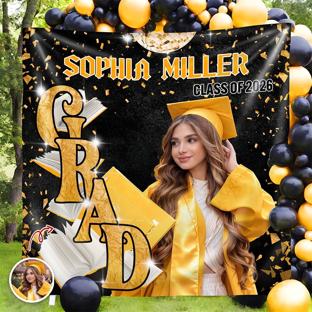 Custom Photo Golden Hour Congratulation Graduation's Day Party Backdrop LM32 899375