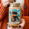 Custom Pet Photo Best Dog Mom Ever Glass Can With Lid Gift for Pet Lovers TH10 169005