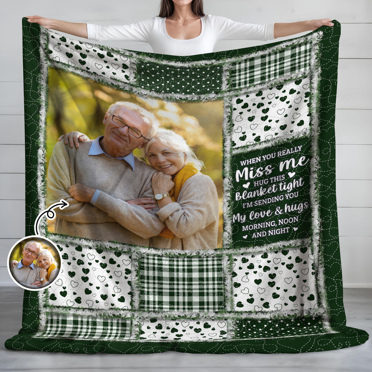 Custom Photo When You Miss Me Memorial Blanket TH10 896095