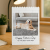 Custom Photo Happy Father's Day To the Best Dog Dad Building Brick Blocks TH10 169779