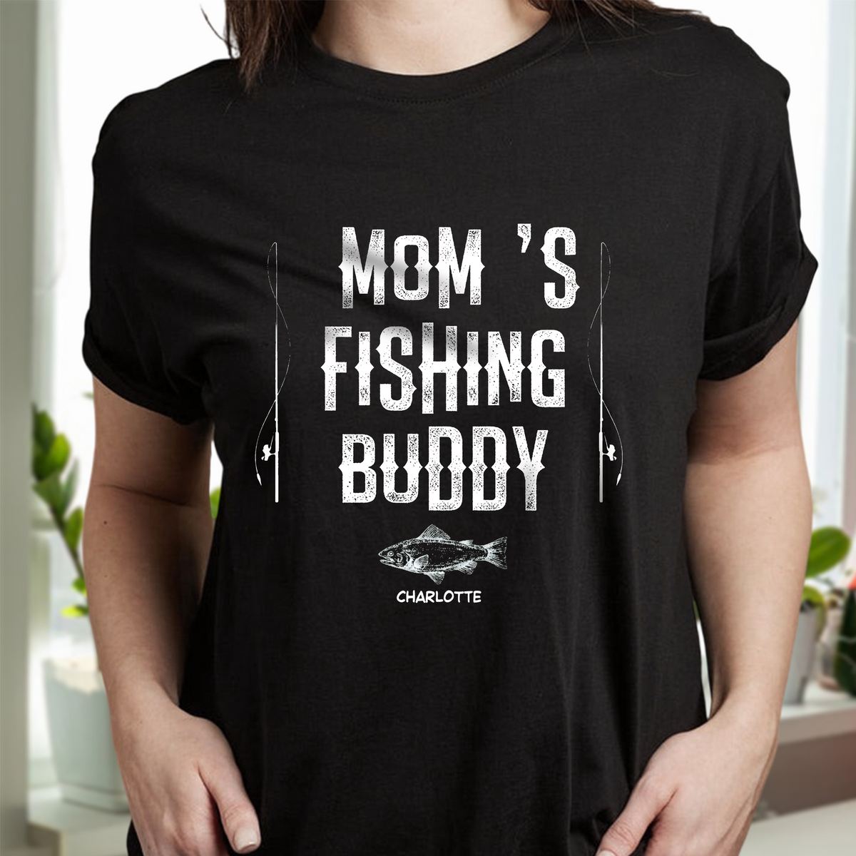Custom Name Papa's Fishing Buddies Dark Shirt LM32 899241