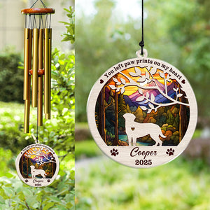 Personalized Until We Meet Again At The Rainbow Bridge Dog Memorial Acrylic Wind Chimes TH10 894205