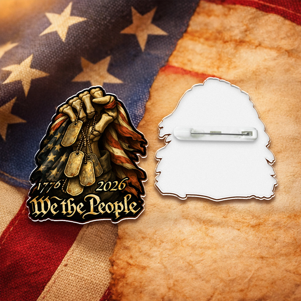 We The People 1776-2026 Acrylic Pin HA75 920946