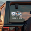 Keepin' It Reel Fishing Lure Flag Car Decal Sticker LM32 669335