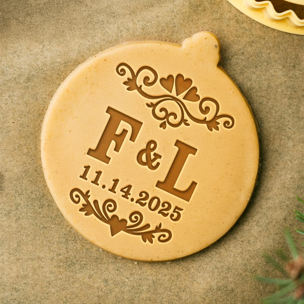 Personalized Name Letters Couple Cookie Stamp Gift For Wedding Anniversary, Couple, Wife, Husband HO82 900598