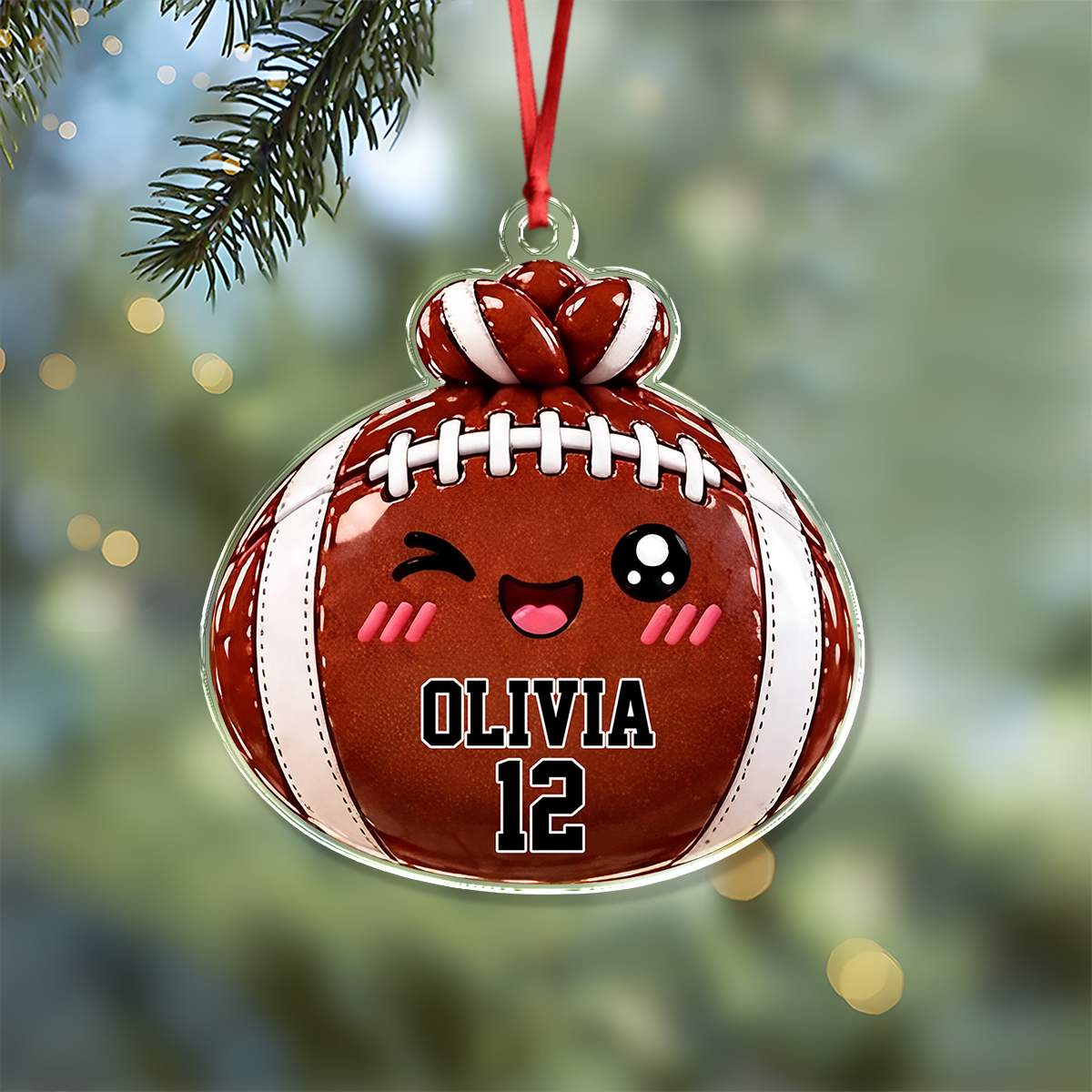 Personalized Cute Funny Sport Dumpling Dim Sum Acrylic Ornament LM32 670185