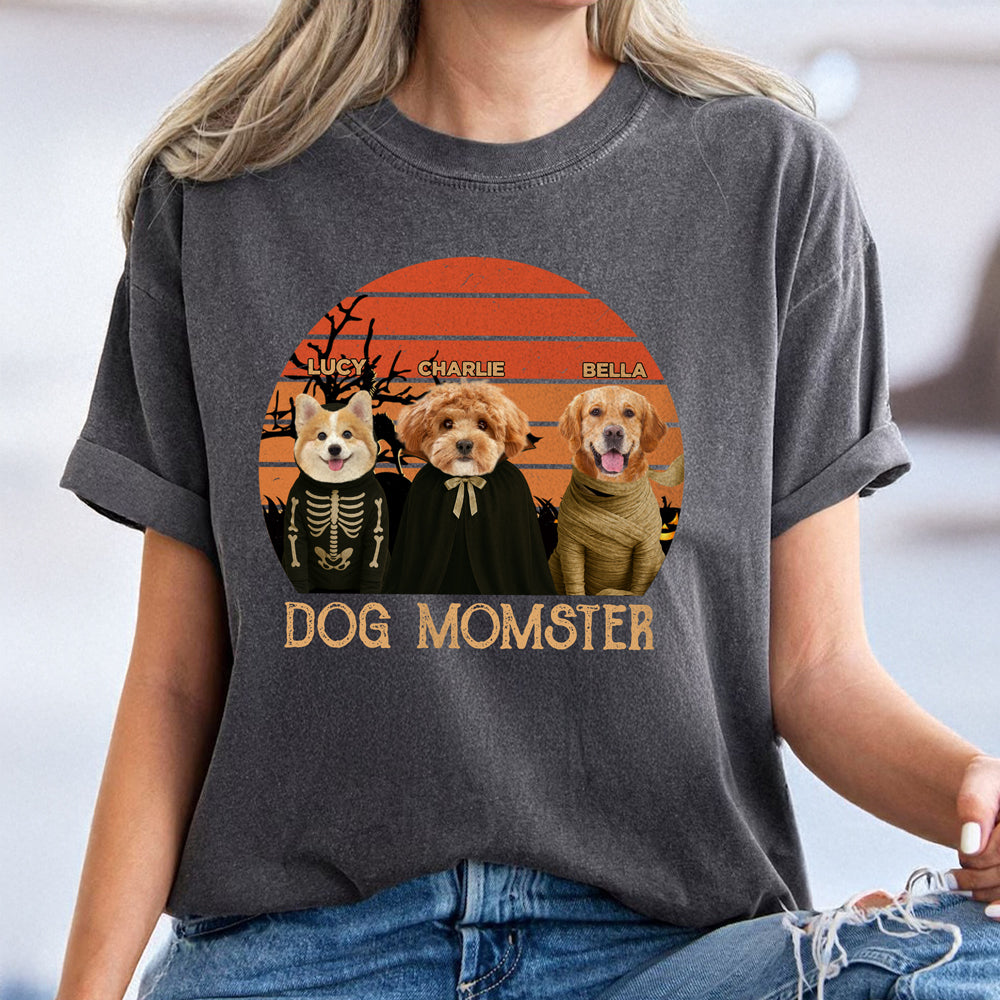 Custom Photo Dog Momster Comfort Shirt Halloween Gift For Dog Lovers TH10 896155
